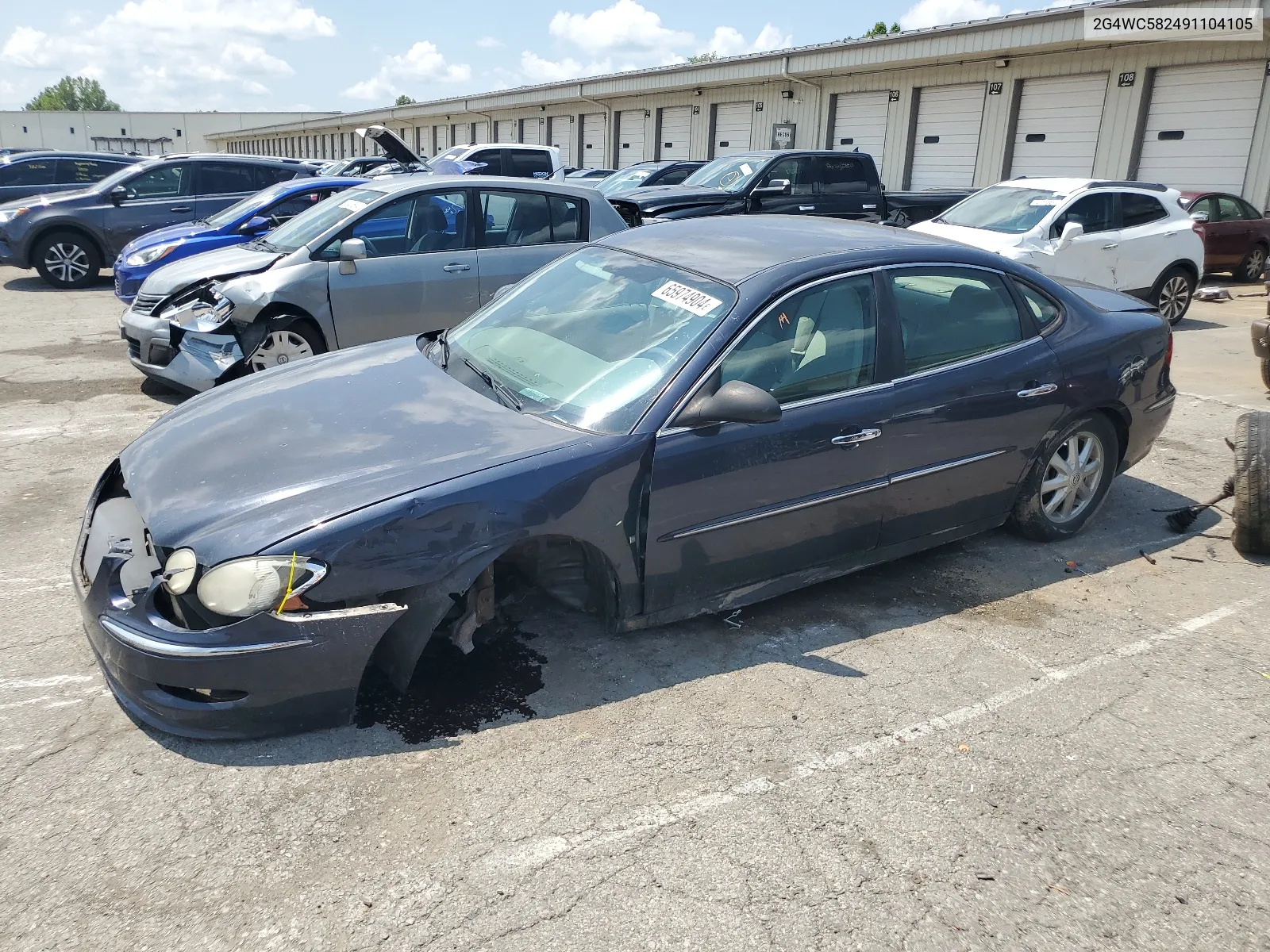 2009 Buick Lacrosse Cx VIN: 2G4WC582491104105 Lot: 65974904