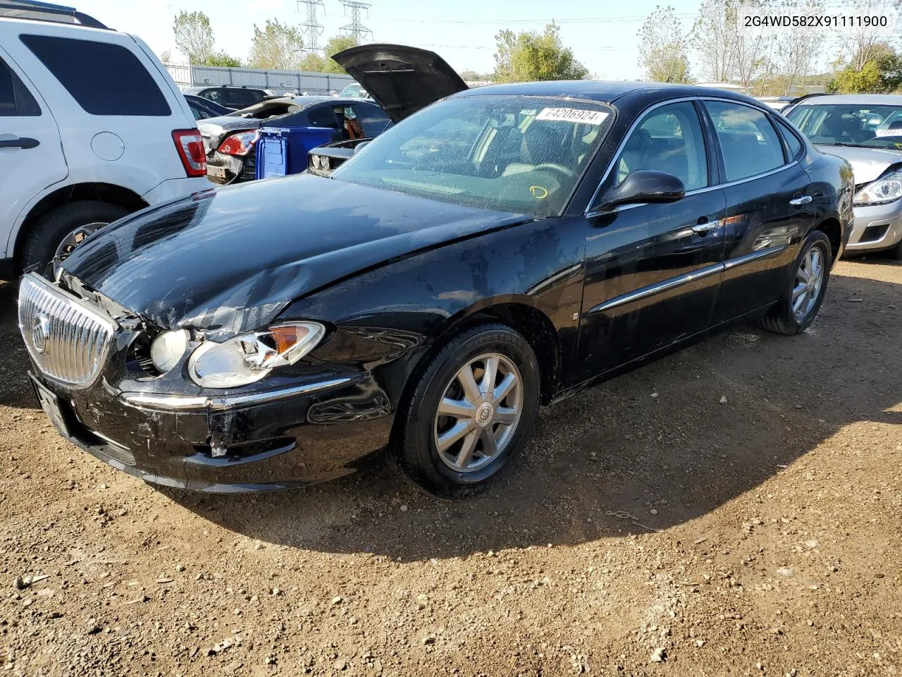 2009 Buick Lacrosse Cxl VIN: 2G4WD582X91111900 Lot: 74206924