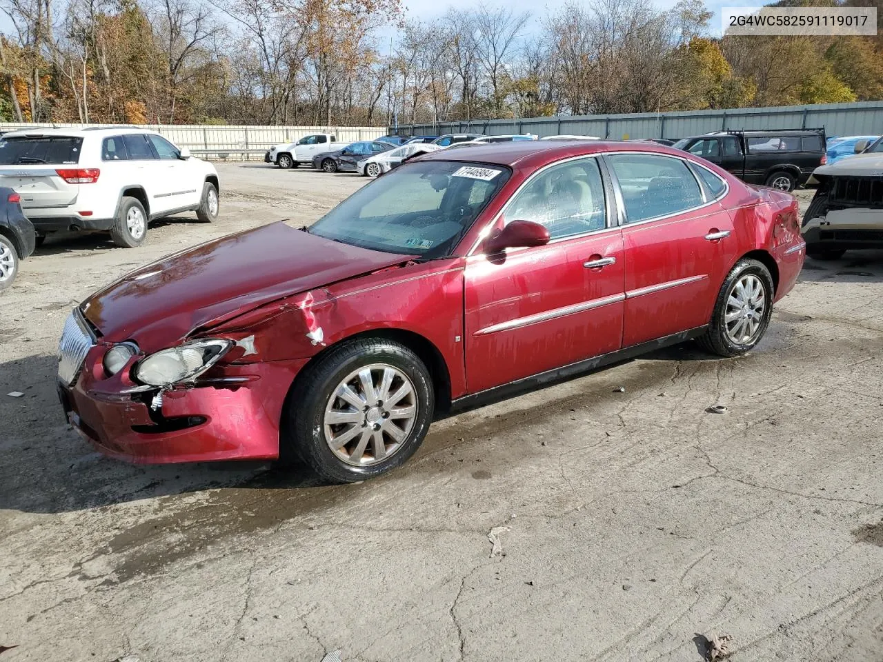 2009 Buick Lacrosse Cx VIN: 2G4WC582591119017 Lot: 77446984