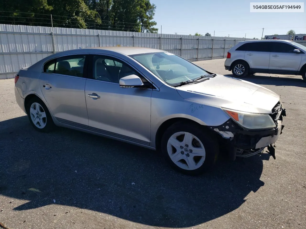 2010 Buick Lacrosse Cx VIN: 1G4GB5EG5AF194949 Lot: 66204034