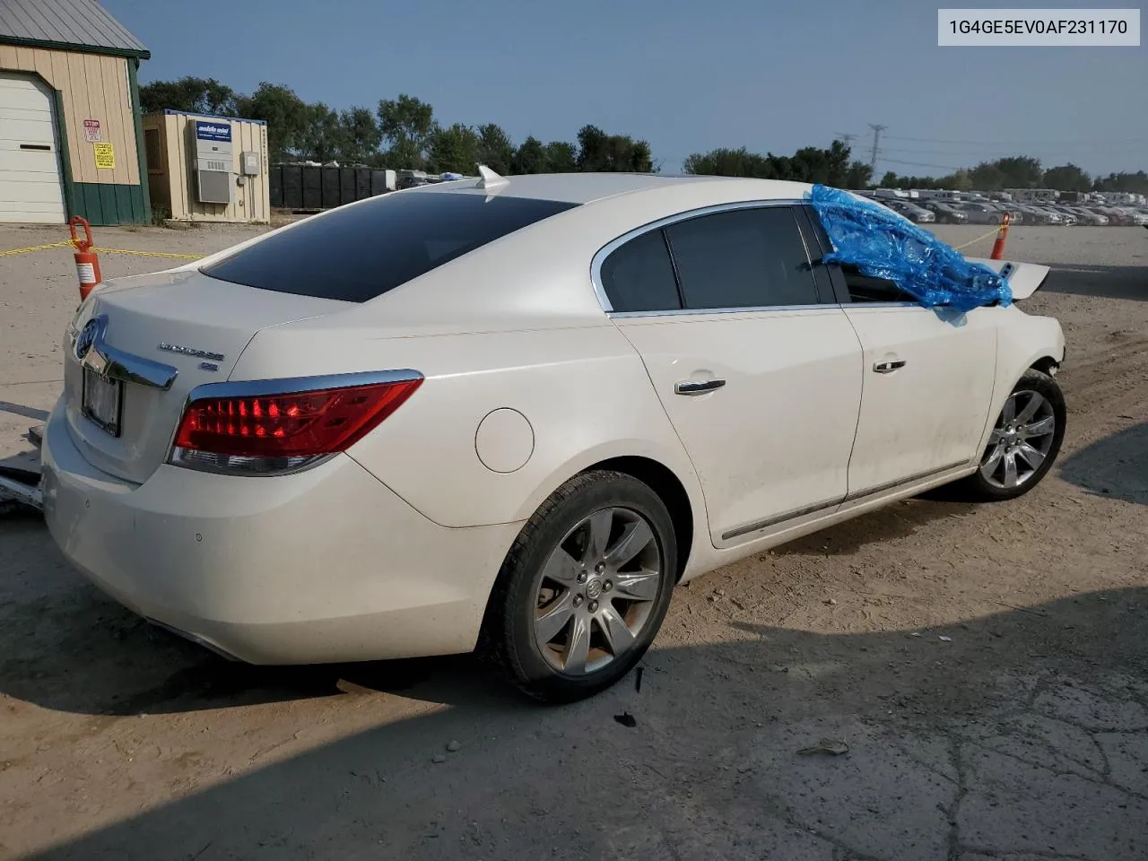 2010 Buick Lacrosse Cxs VIN: 1G4GE5EV0AF231170 Lot: 70707544