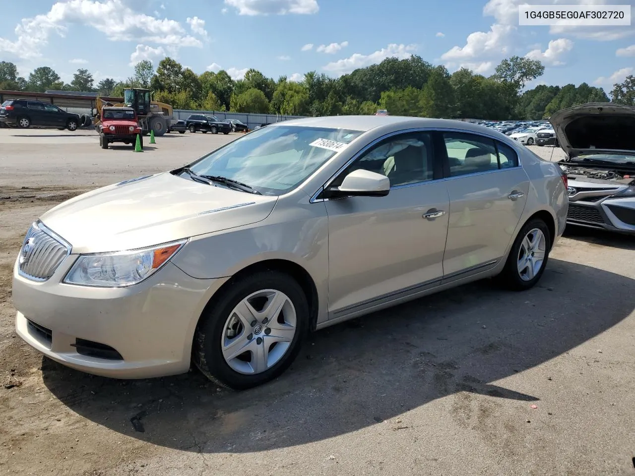 2010 Buick Lacrosse Cx VIN: 1G4GB5EG0AF302720 Lot: 71930614