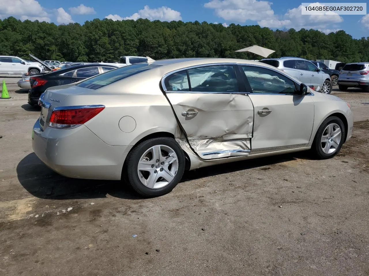 2010 Buick Lacrosse Cx VIN: 1G4GB5EG0AF302720 Lot: 71930614