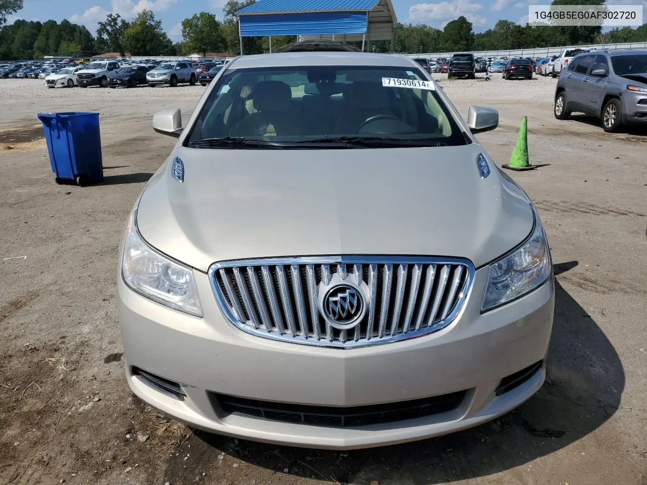 1G4GB5EG0AF302720 2010 Buick Lacrosse Cx