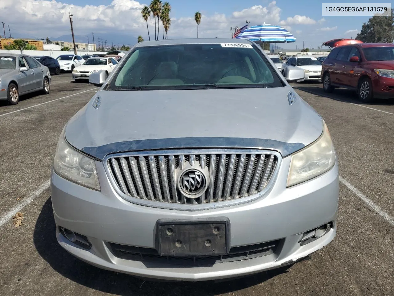 2010 Buick Lacrosse Cxl VIN: 1G4GC5EG6AF131579 Lot: 71996054