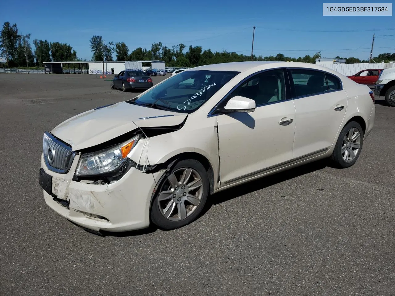 2011 Buick Lacrosse Cxl VIN: 1G4GD5ED3BF317584 Lot: 57431774