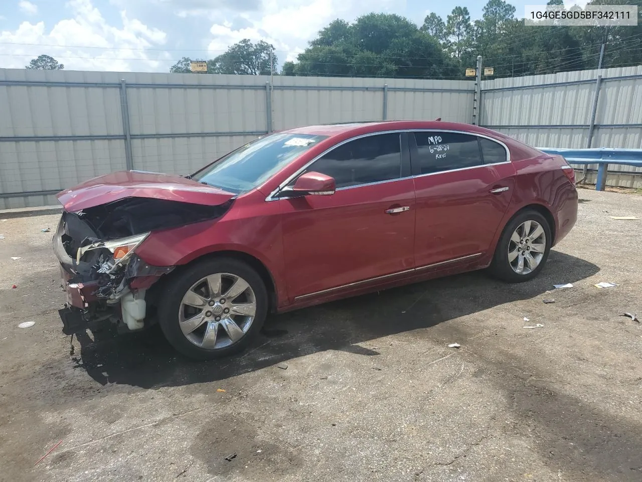 1G4GE5GD5BF342111 2011 Buick Lacrosse Cxs