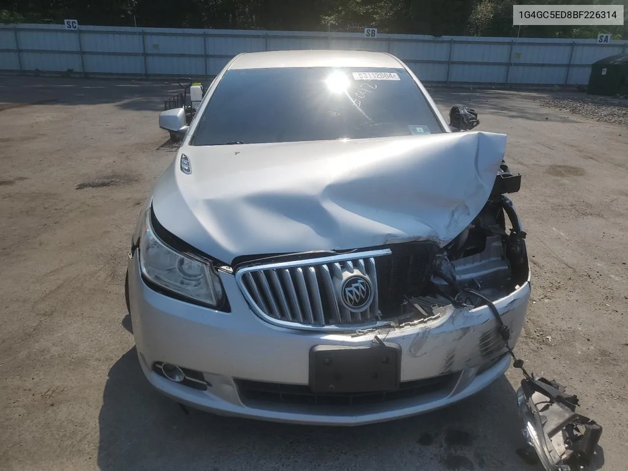 2011 Buick Lacrosse Cxl VIN: 1G4GC5ED8BF226314 Lot: 63112004