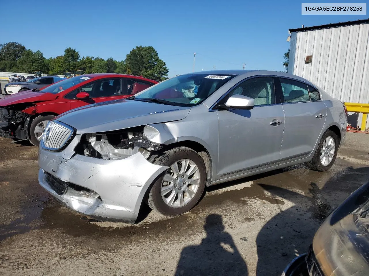 1G4GA5EC2BF278258 2011 Buick Lacrosse Cx