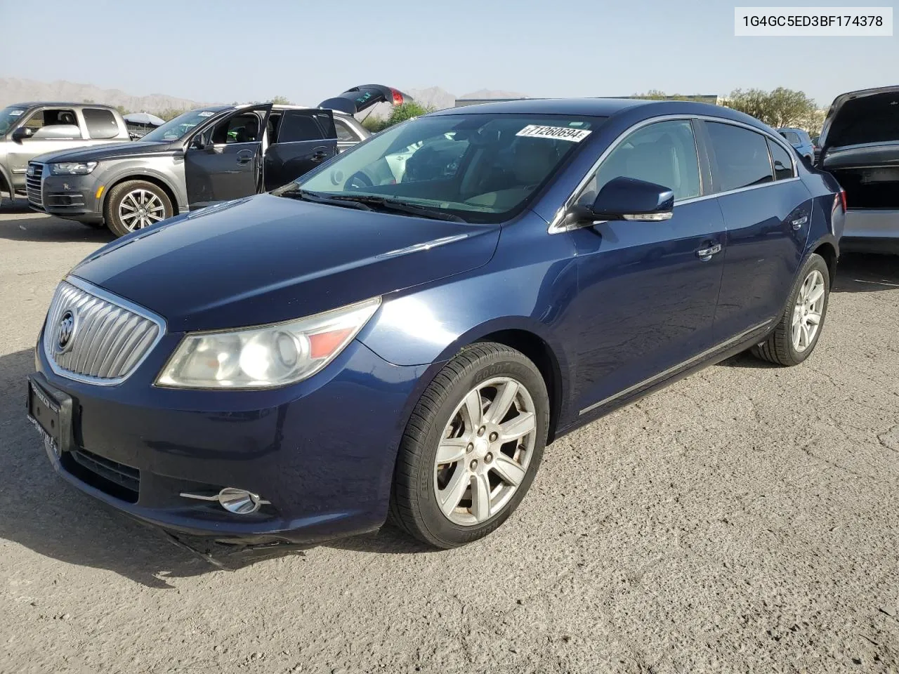 1G4GC5ED3BF174378 2011 Buick Lacrosse Cxl