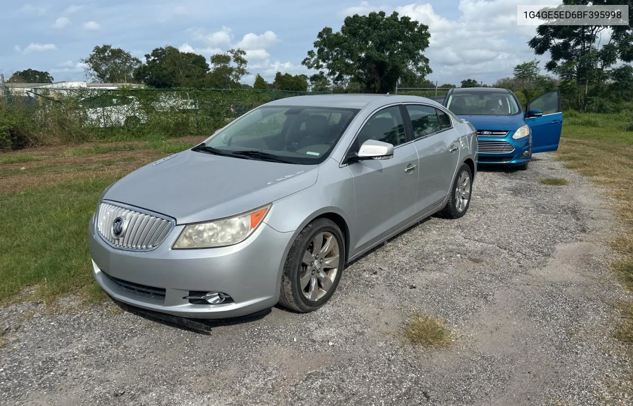 1G4GE5ED6BF395998 2011 Buick Lacrosse Cxs