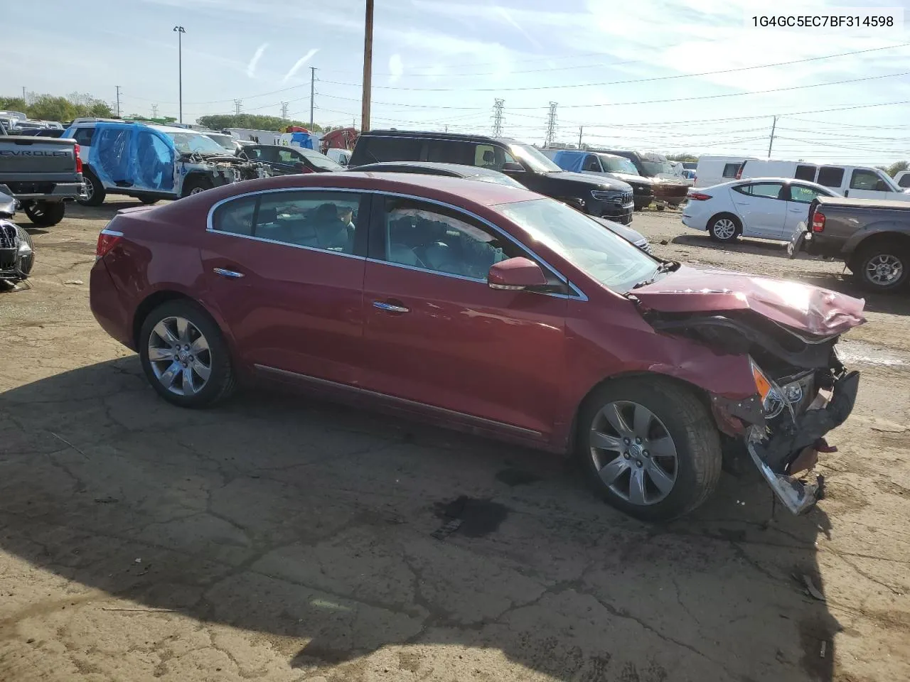 2011 Buick Lacrosse Cxl VIN: 1G4GC5EC7BF314598 Lot: 74205774