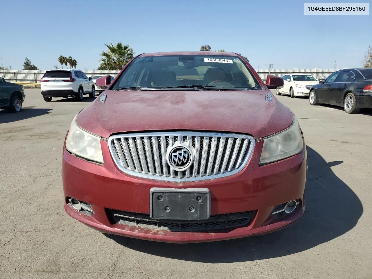 2011 Buick Lacrosse Cxs VIN: 1G4GE5ED8BF295160 Lot: 75358644