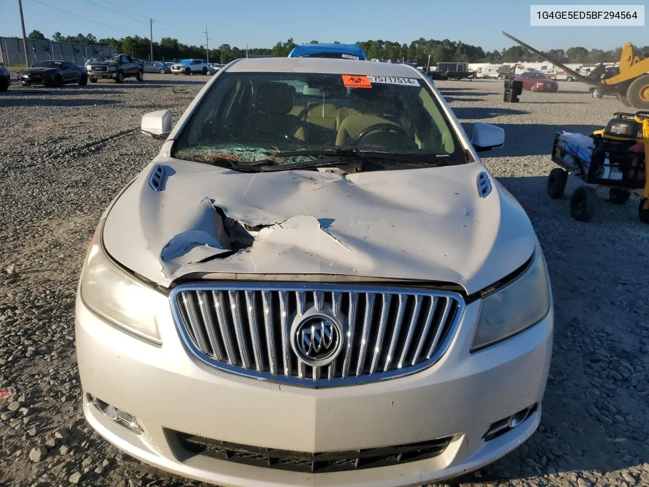 1G4GE5ED5BF294564 2011 Buick Lacrosse Cxs