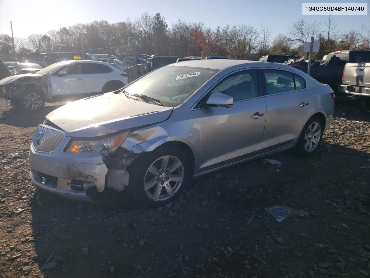 2011 Buick Lacrosse Cxl VIN: 1G4GC5GD4BF140740 Lot: 79253844