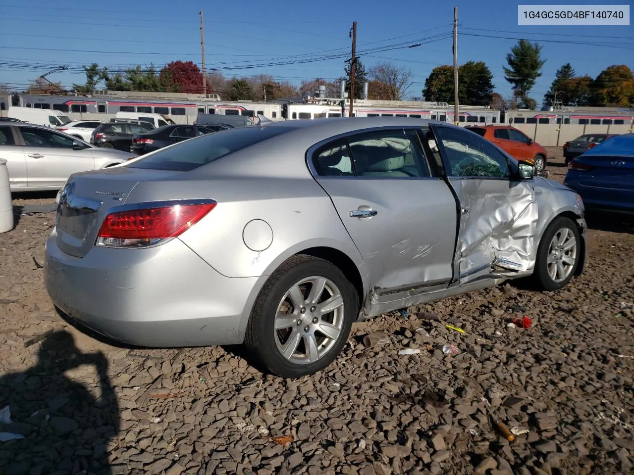 2011 Buick Lacrosse Cxl VIN: 1G4GC5GD4BF140740 Lot: 79253844