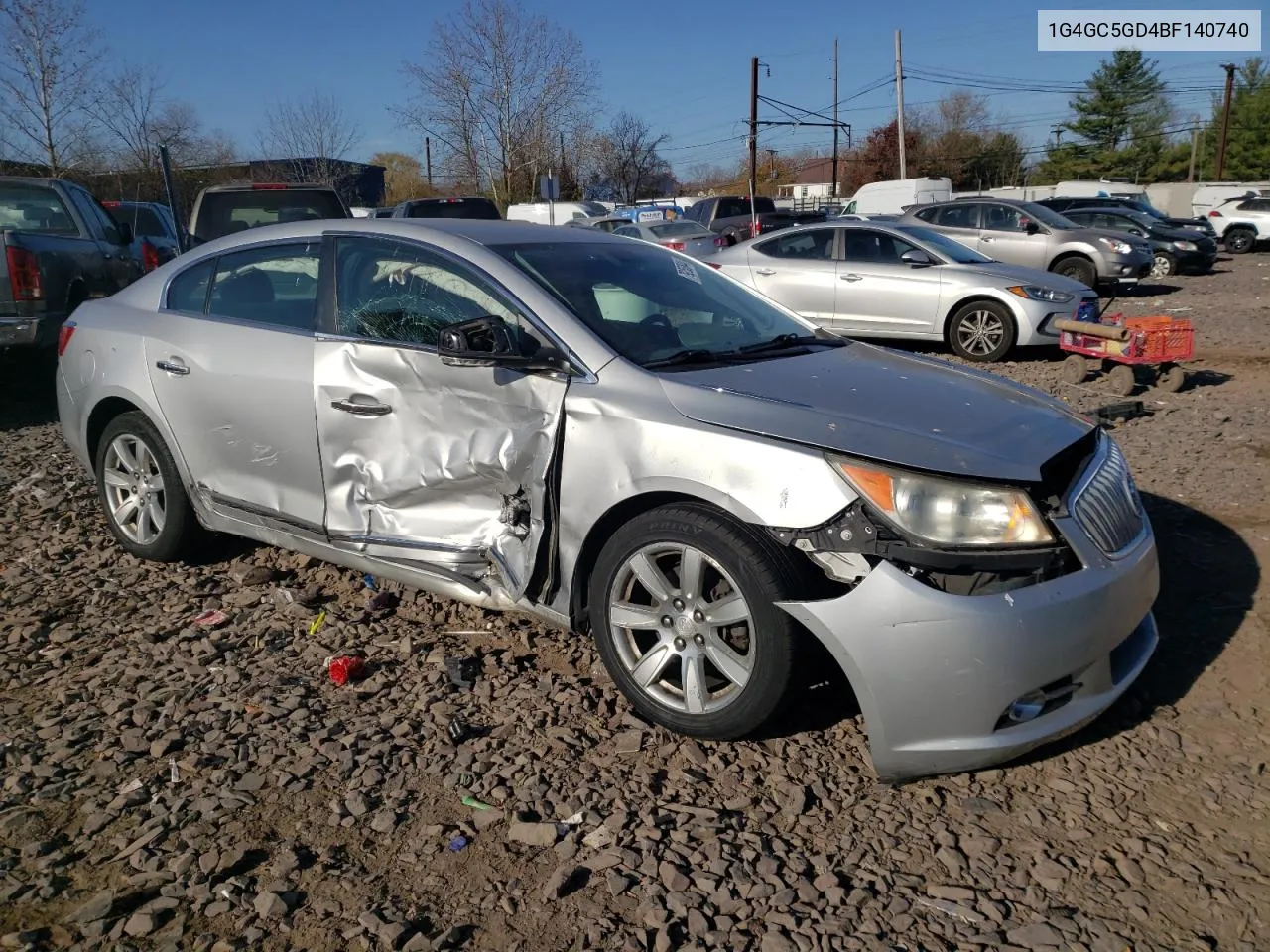 2011 Buick Lacrosse Cxl VIN: 1G4GC5GD4BF140740 Lot: 79253844