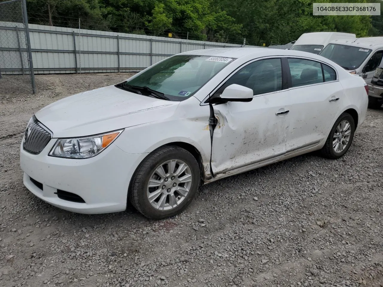 2012 Buick Lacrosse Convenience VIN: 1G4GB5E33CF368176 Lot: 58062054