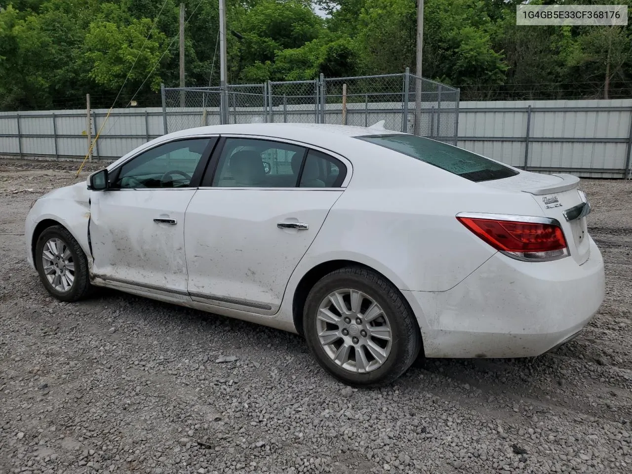 2012 Buick Lacrosse Convenience VIN: 1G4GB5E33CF368176 Lot: 58062054