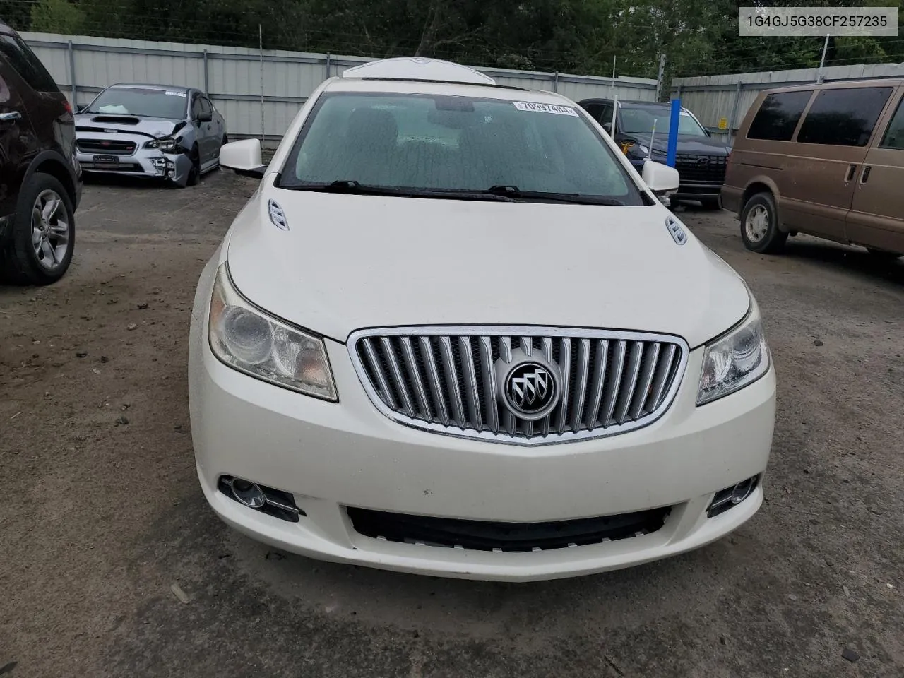 1G4GJ5G38CF257235 2012 Buick Lacrosse Touring