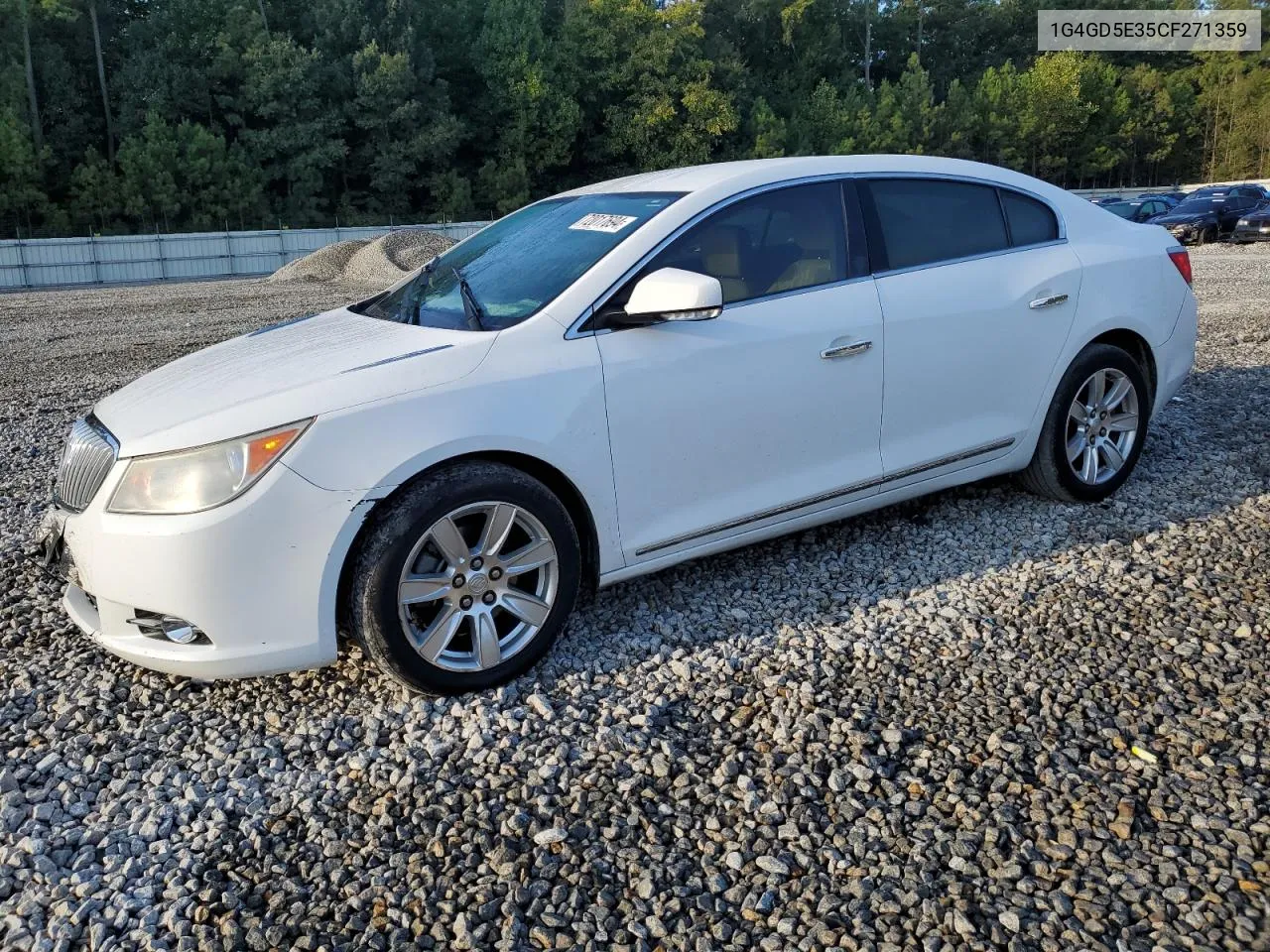 1G4GD5E35CF271359 2012 Buick Lacrosse Premium