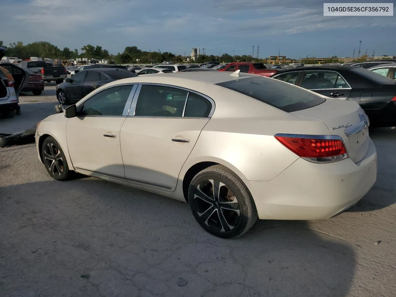 1G4GD5E36CF356792 2012 Buick Lacrosse Premium