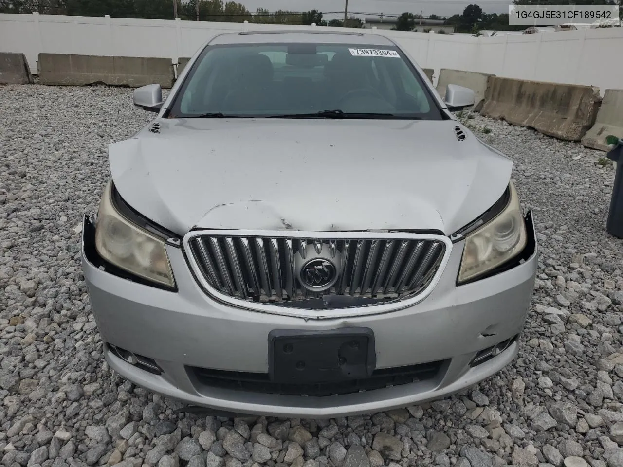 2012 Buick Lacrosse Touring VIN: 1G4GJ5E31CF189542 Lot: 73973394