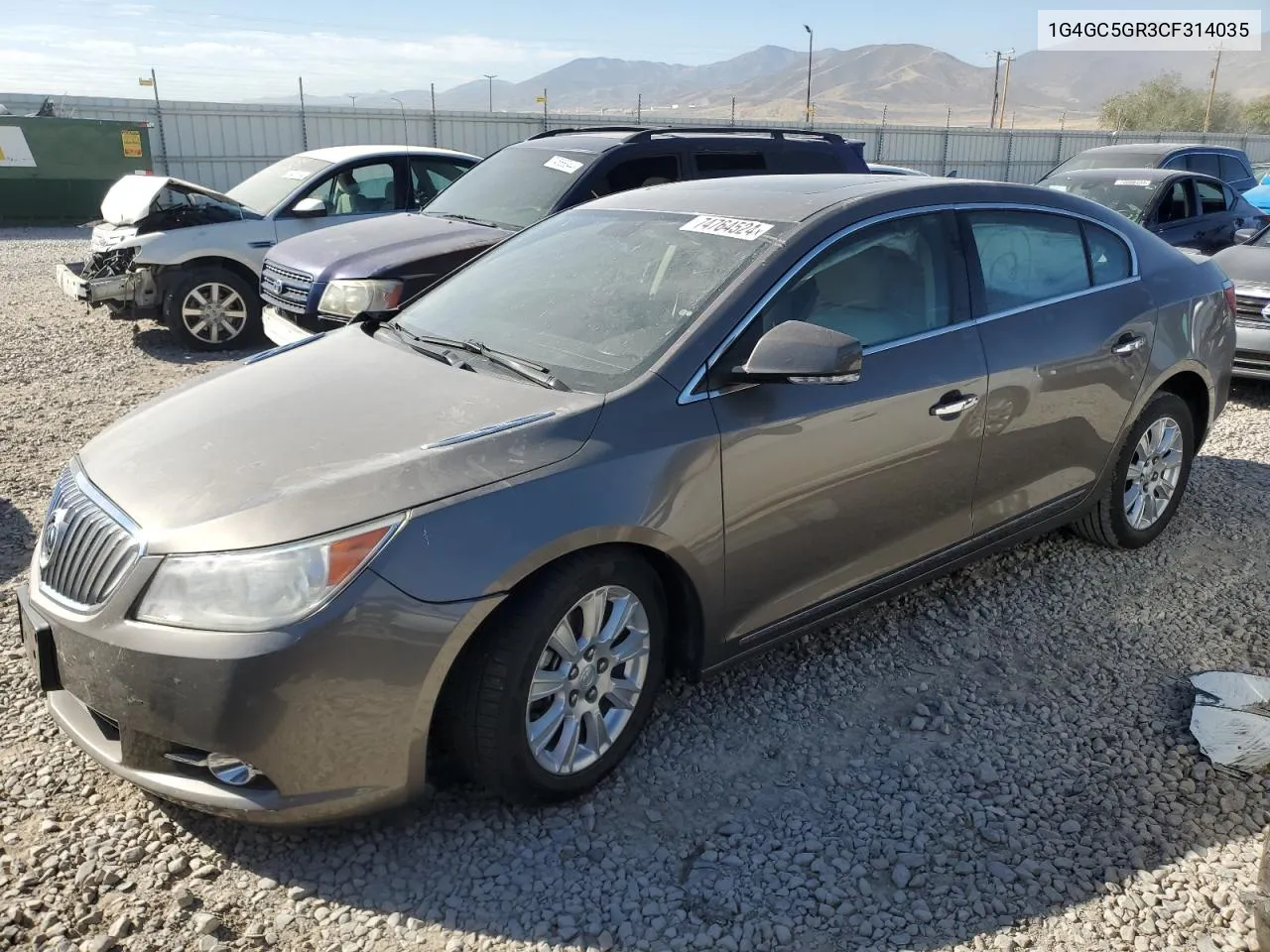 2012 Buick Lacrosse VIN: 1G4GC5GR3CF314035 Lot: 74764524