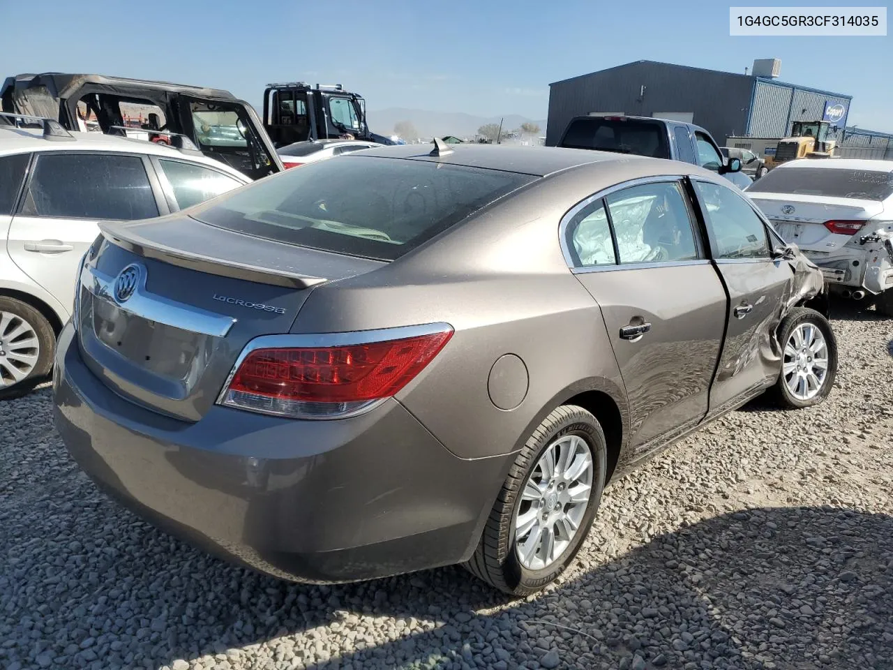 2012 Buick Lacrosse VIN: 1G4GC5GR3CF314035 Lot: 74764524