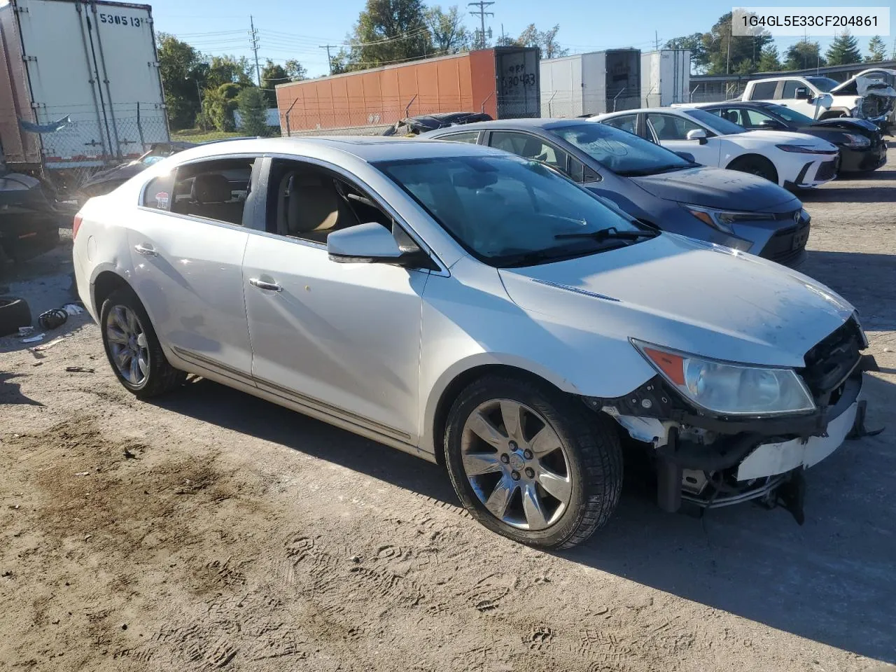 2012 Buick Lacrosse VIN: 1G4GL5E33CF204861 Lot: 76203984