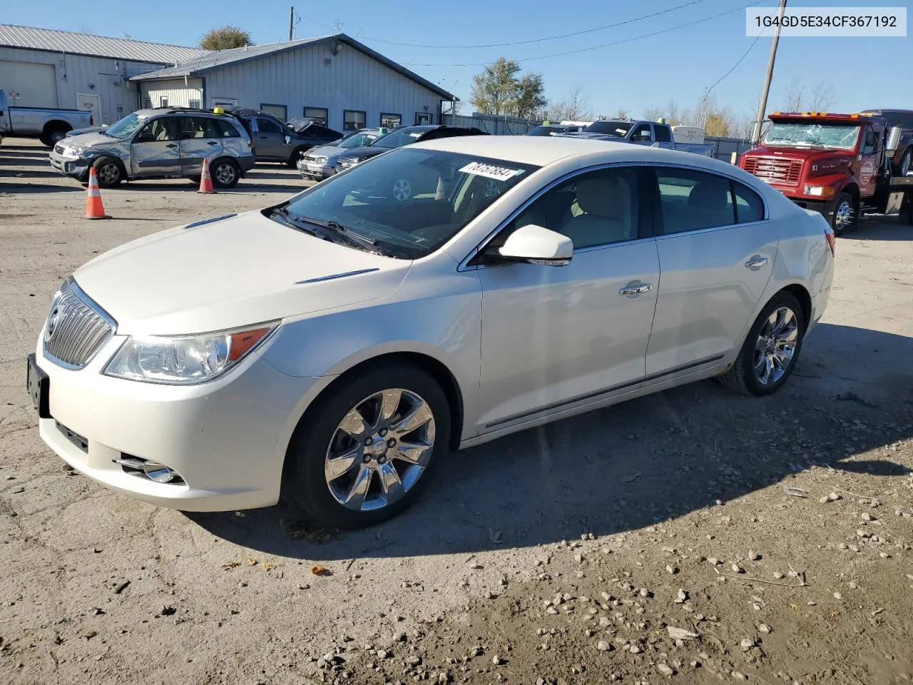 2012 Buick Lacrosse Premium VIN: 1G4GD5E34CF367192 Lot: 78757884