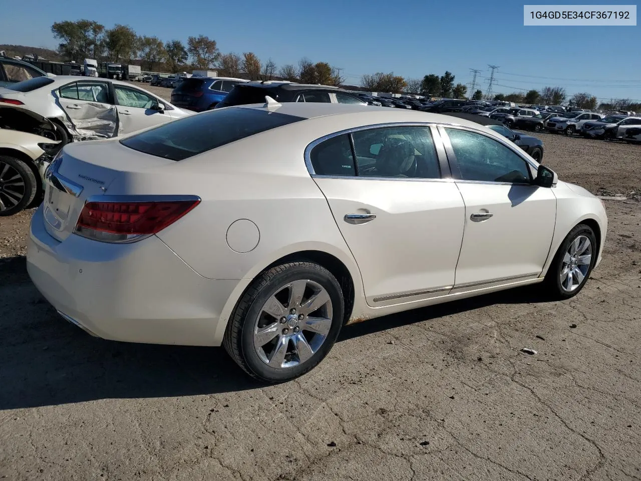 2012 Buick Lacrosse Premium VIN: 1G4GD5E34CF367192 Lot: 78757884