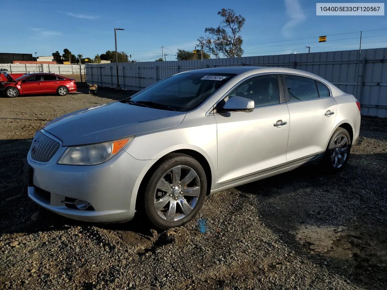 2012 Buick Lacrosse Premium VIN: 1G4GD5E33CF120567 Lot: 80525414