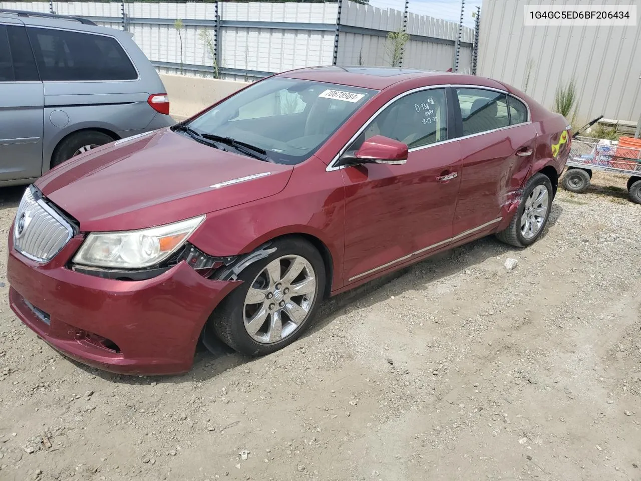 2013 Buick Lacrosse Cxl VIN: 1G4GC5ED6BF206434 Lot: 70678984