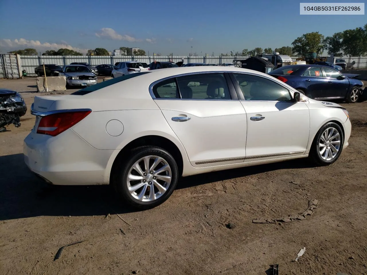 2014 Buick Lacrosse VIN: 1G4GB5G31EF262986 Lot: 72892934