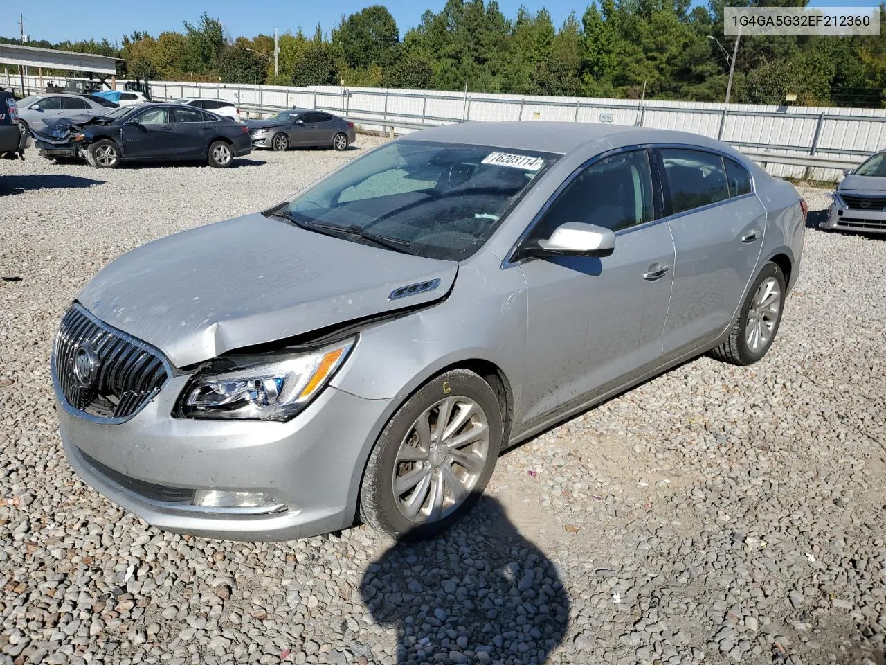 2014 Buick Lacrosse VIN: 1G4GA5G32EF212360 Lot: 76203114