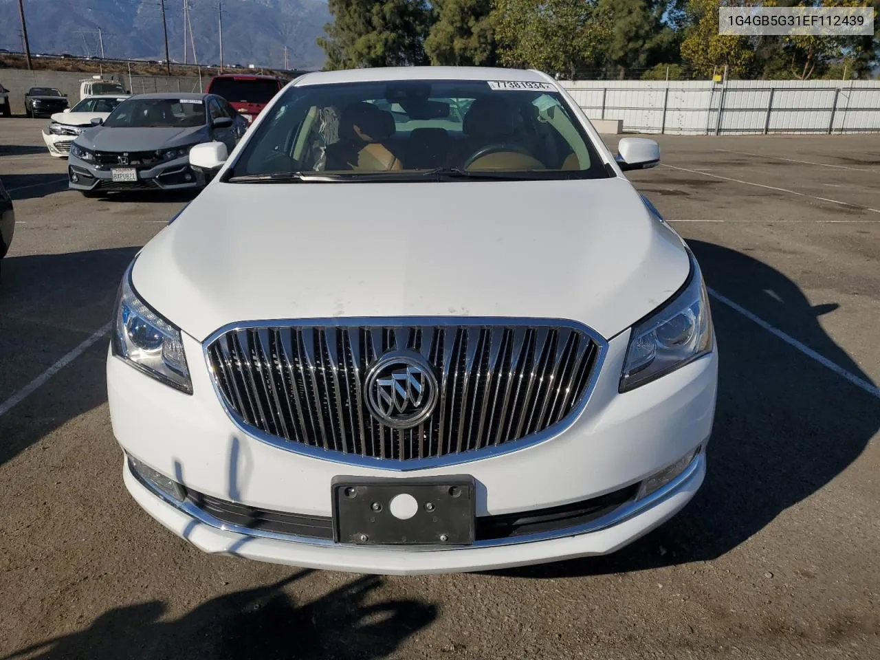 2014 Buick Lacrosse VIN: 1G4GB5G31EF112439 Lot: 77381934