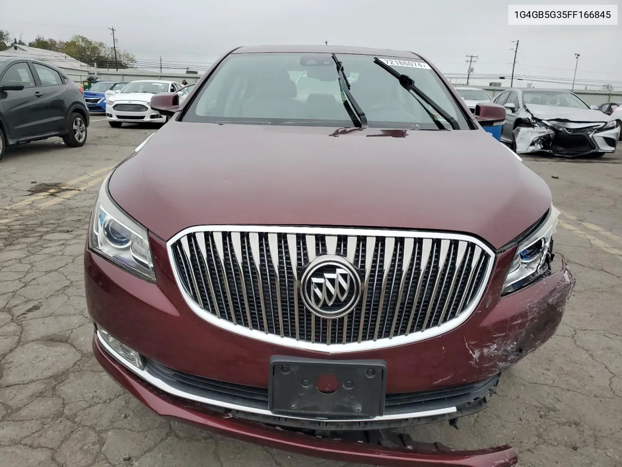 2015 Buick Lacrosse VIN: 1G4GB5G35FF166845 Lot: 72186074