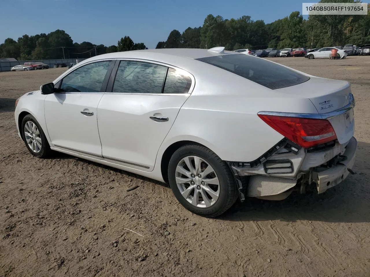 2015 Buick Lacrosse VIN: 1G4GB5GR4FF197654 Lot: 74950664