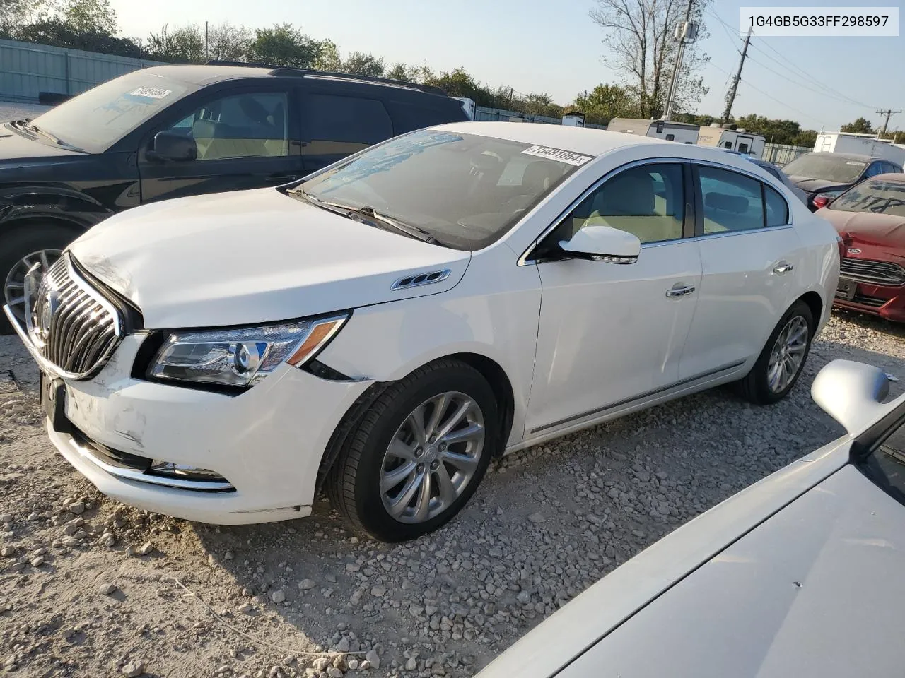 1G4GB5G33FF298597 2015 Buick Lacrosse