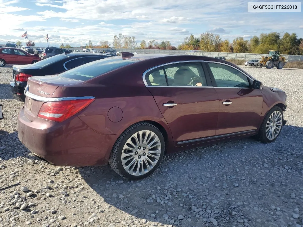 2015 Buick Lacrosse Premium VIN: 1G4GF5G31FF226818 Lot: 76074544