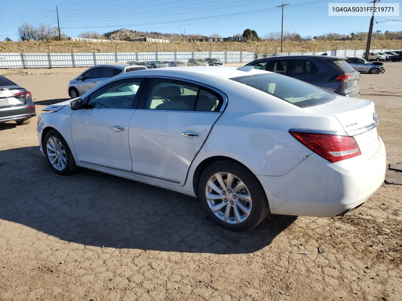 2015 Buick Lacrosse VIN: 1G4GA5G31FF219771 Lot: 81685644