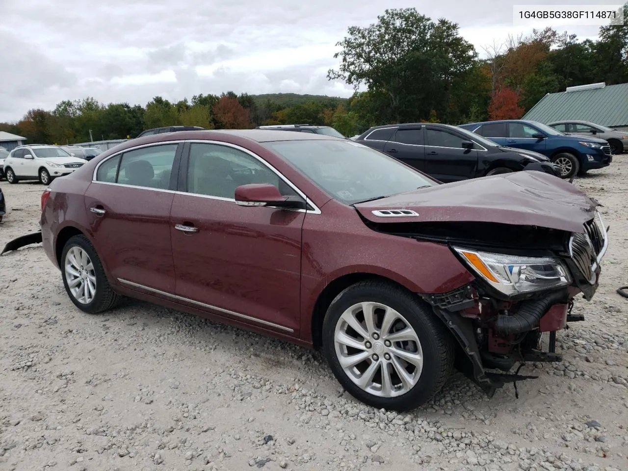 2016 Buick Lacrosse VIN: 1G4GB5G38GF114871 Lot: 71832084