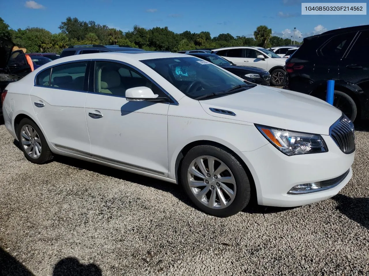 2016 Buick Lacrosse VIN: 1G4GB5G32GF214562 Lot: 74427504