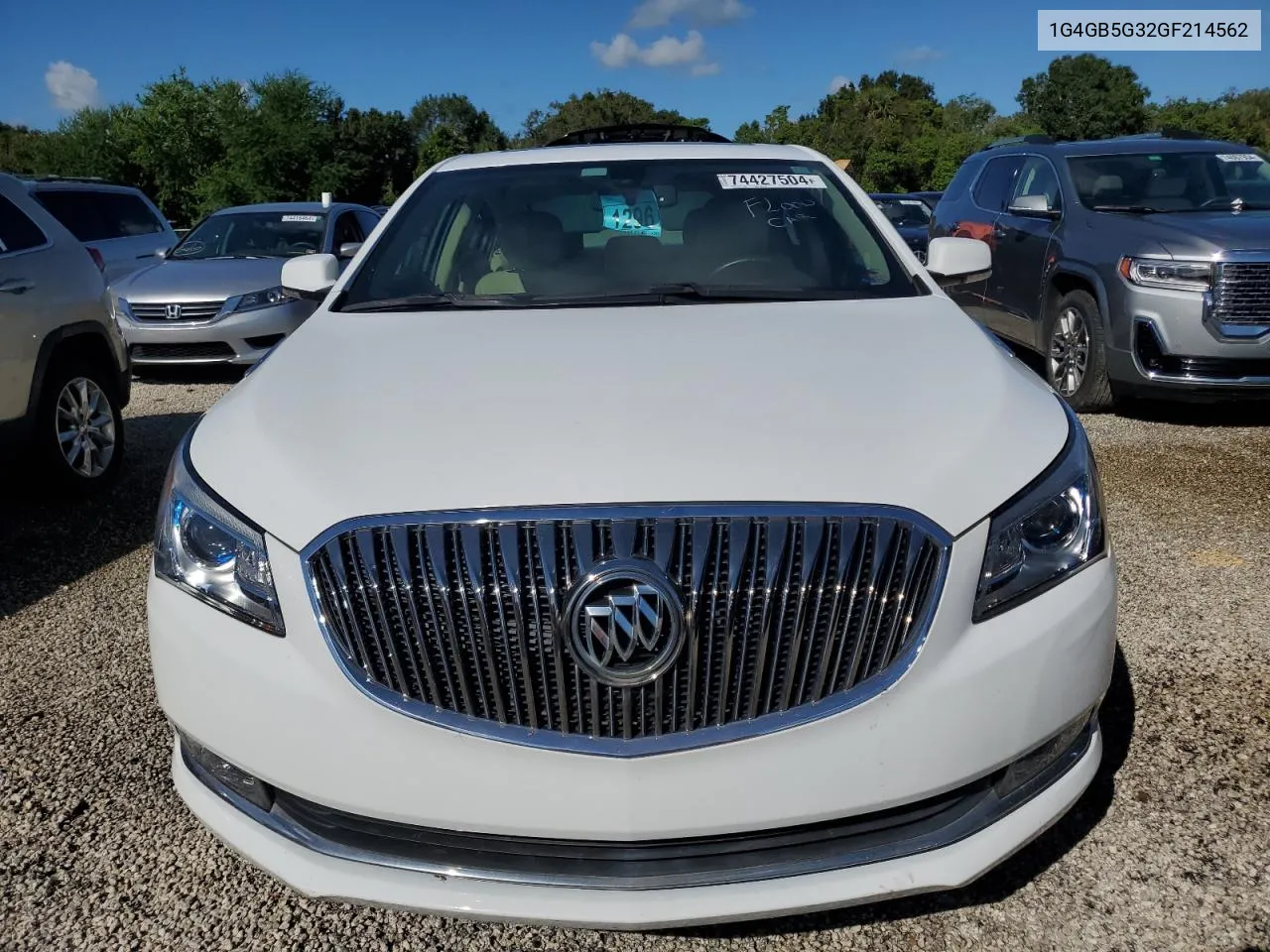 2016 Buick Lacrosse VIN: 1G4GB5G32GF214562 Lot: 74427504