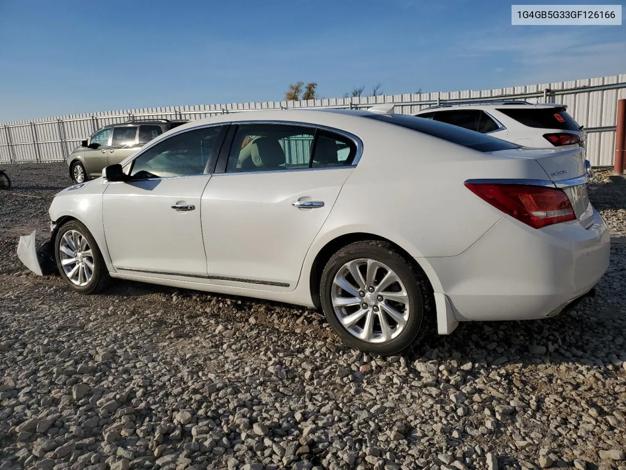 2016 Buick Lacrosse VIN: 1G4GB5G33GF126166 Lot: 76935684