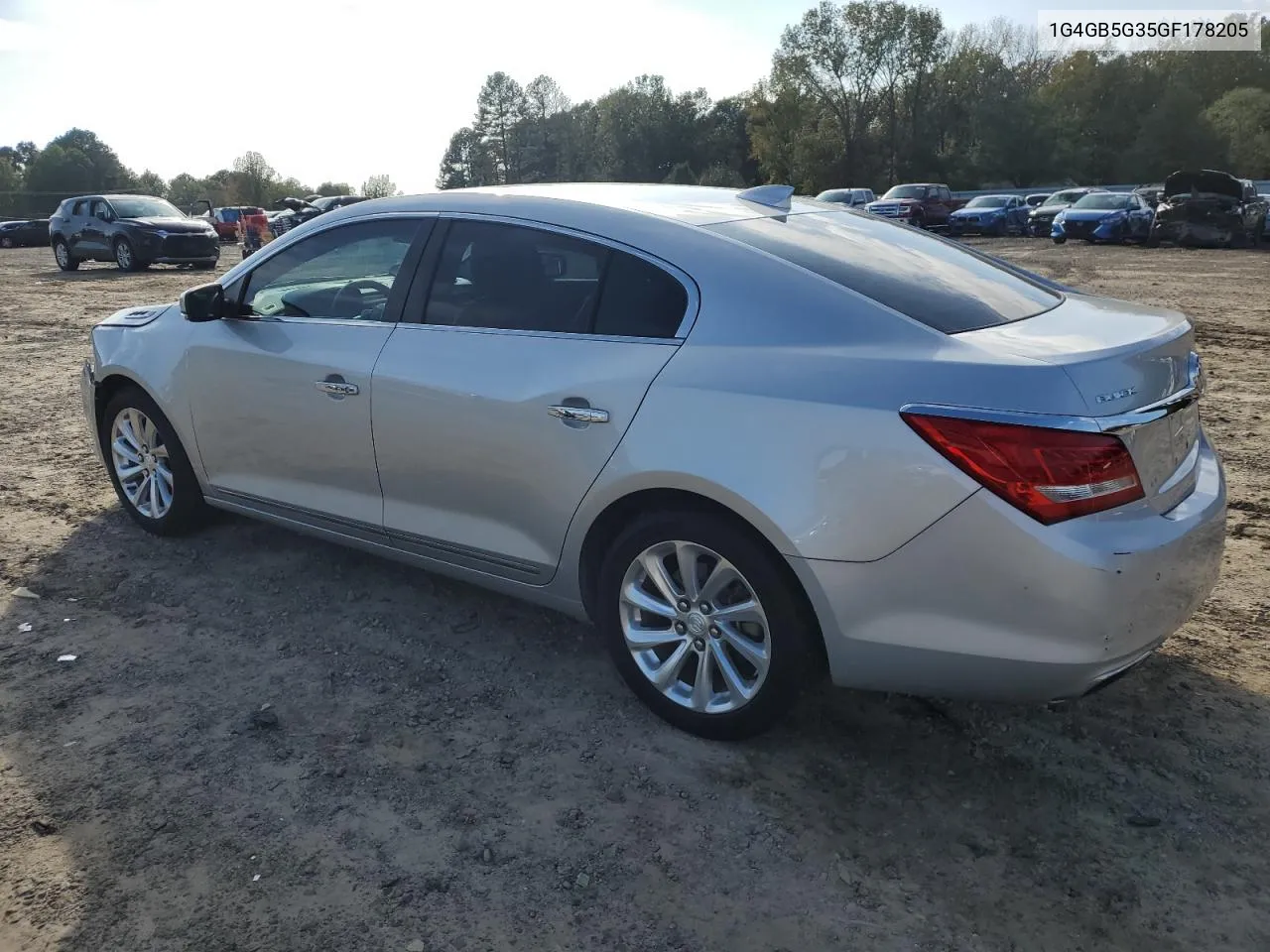 2016 Buick Lacrosse VIN: 1G4GB5G35GF178205 Lot: 79937774