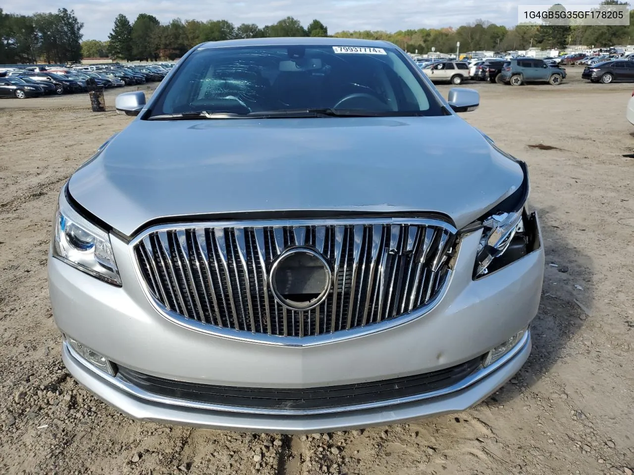 2016 Buick Lacrosse VIN: 1G4GB5G35GF178205 Lot: 79937774