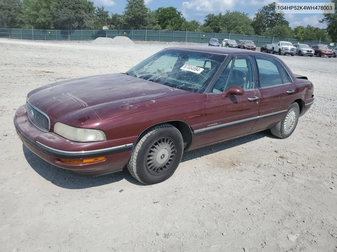 1998 Buick Lesabre Custom VIN: 1G4HP52K4WH478003 Lot: 67654994