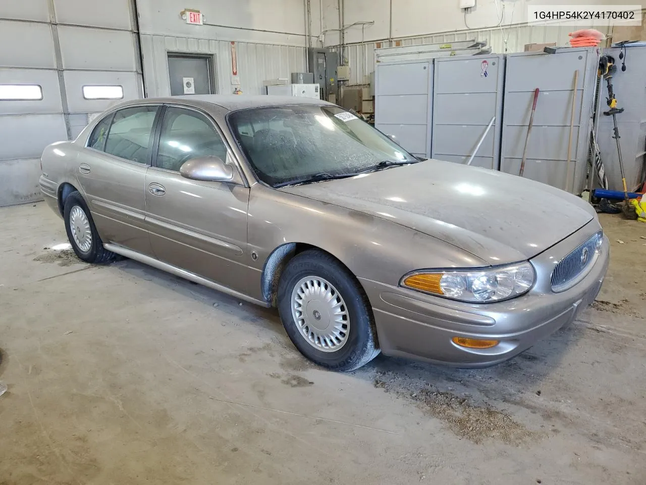 2000 Buick Lesabre Custom VIN: 1G4HP54K2Y4170402 Lot: 58792464